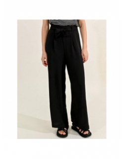 Pantalon ample fluide noir femme - Molly Bracken