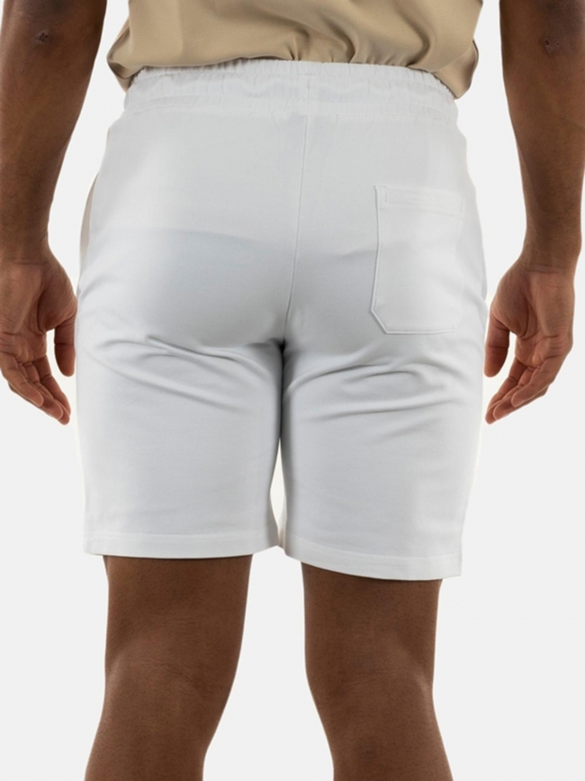 Short jogging logo relief blanc homme - Chabrand