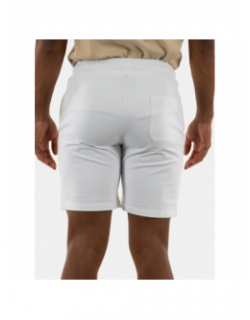 Short jogging logo relief blanc homme - Chabrand