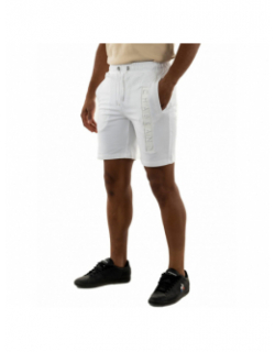 Short jogging logo relief blanc homme - Chabrand