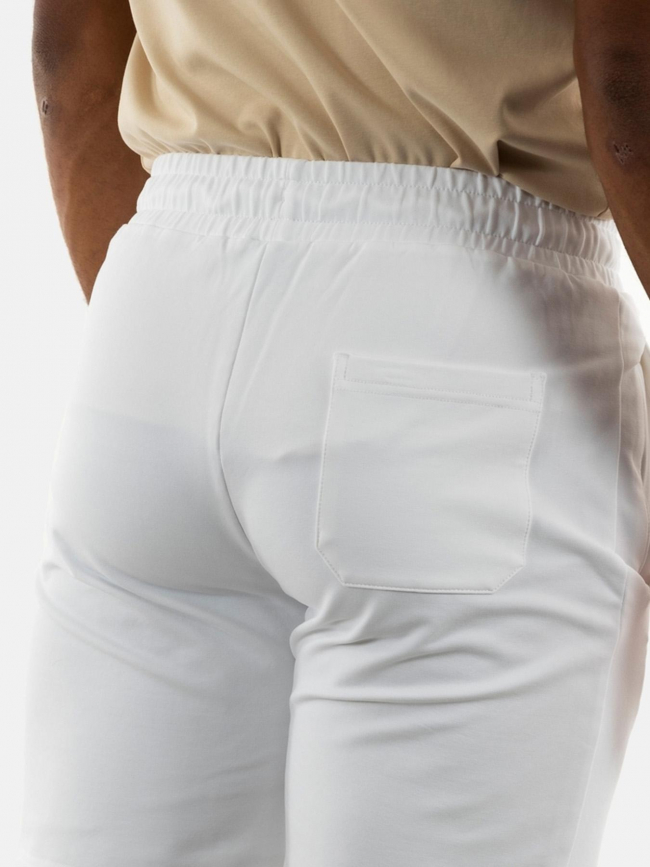 Short jogging logo relief blanc homme - Chabrand