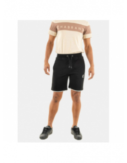 Short jogging logo noir blanc homme - Chabrand