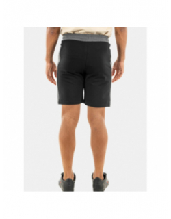 Short jogging bicolore logo noir gris homme - Chabrand