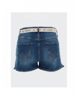 Short en jean tiko bleu fille - Le Temps Des Cerises