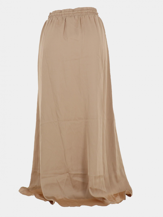 Jupe longue fluide jilka beige femme - Vero Moda