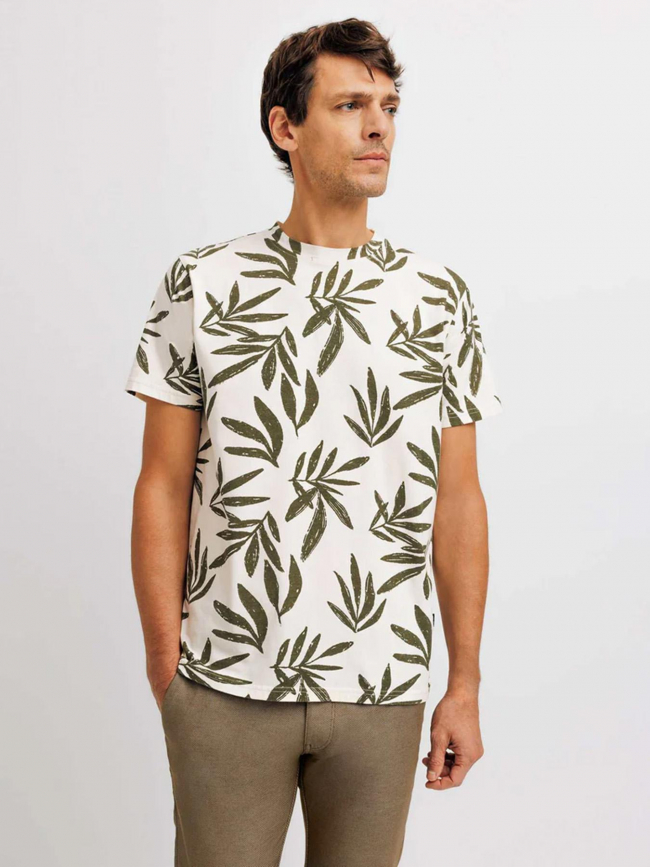 T-shirt à fleurs gafleur écru homme - Izac