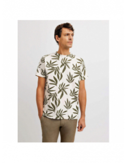 T-shirt à fleurs gafleur écru homme - Izac