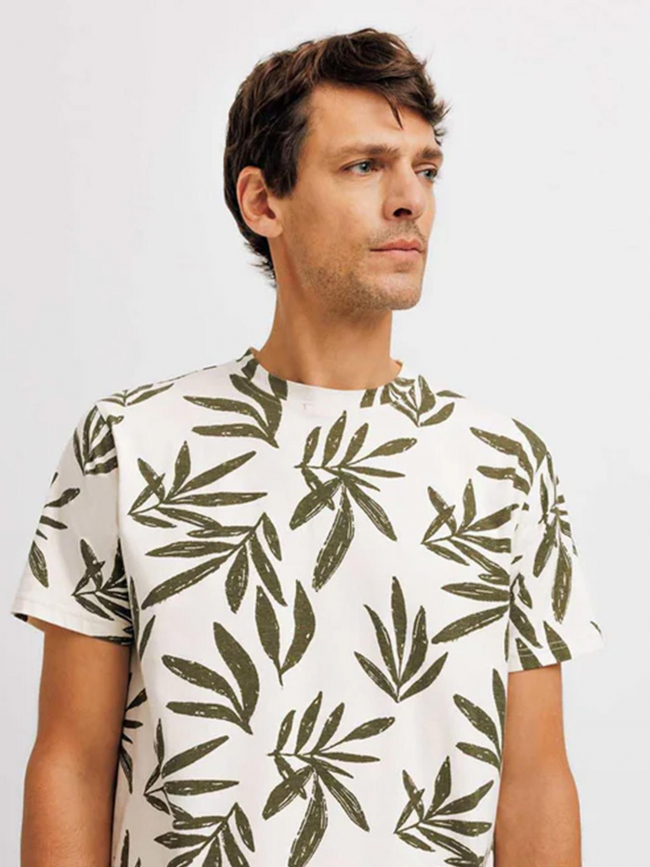 T-shirt à fleurs gafleur écru homme - Izac