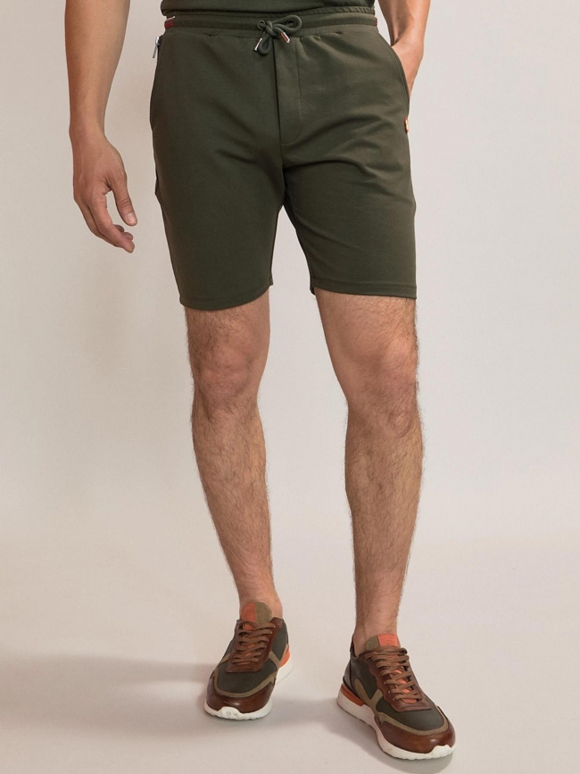 Short sport-chic jogger kaki homme - Benson & Cherry