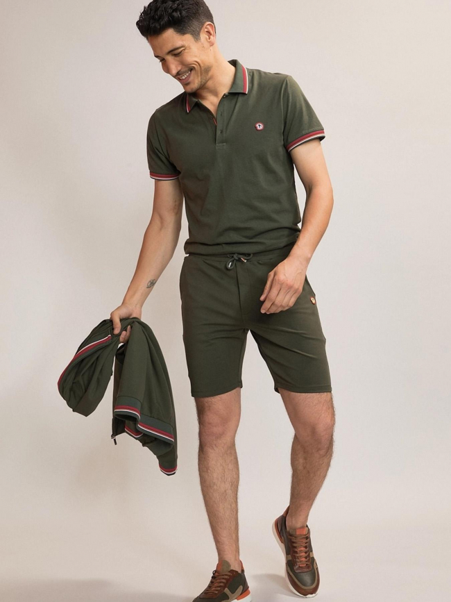 Short sport-chic jogger kaki homme - Benson & Cherry