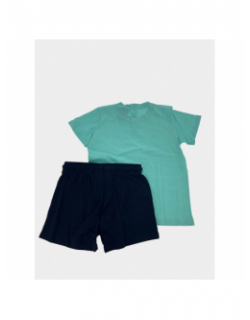 Ensemble t-shirt short bleu turquoise enfant - Champion