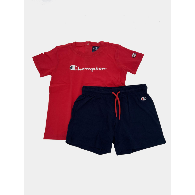 Ensemble short t-shirt rouge tout petits - Champion