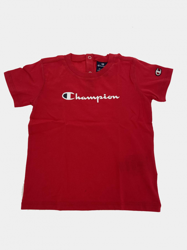 Ensemble short t-shirt rouge tout petits - Champion