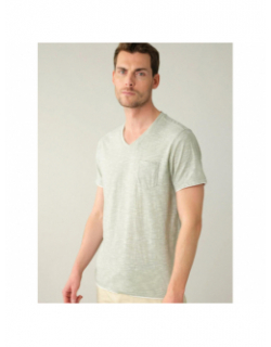 T-shirt manches courtes unlock vert d'eau homme - Deeluxe