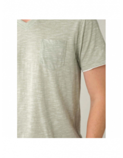 T-shirt manches courtes unlock vert d'eau homme - Deeluxe