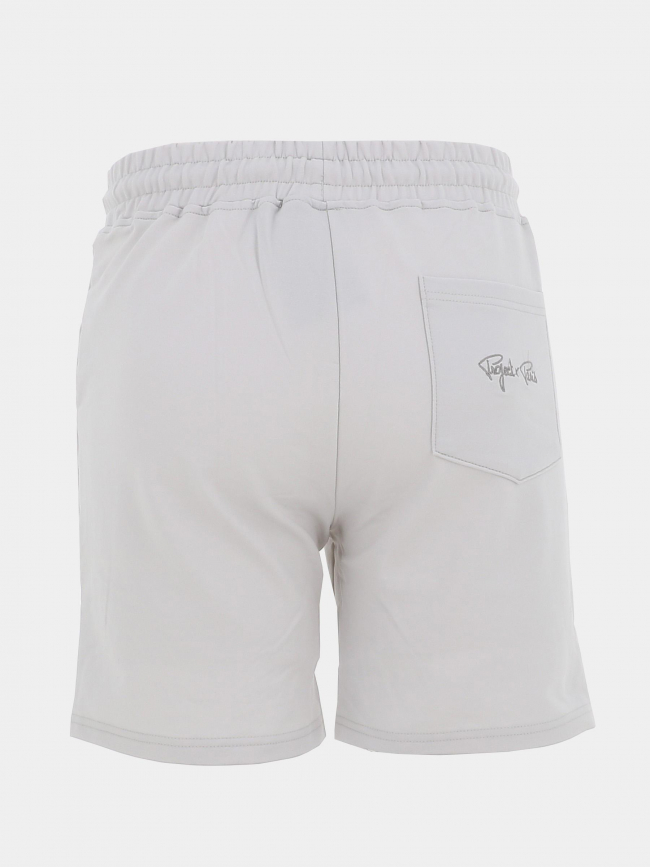 Short jogging signature brodé gris homme - Project X Paris