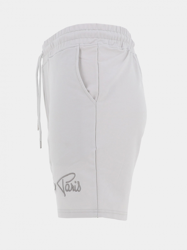 Short jogging signature brodé gris homme - Project X Paris