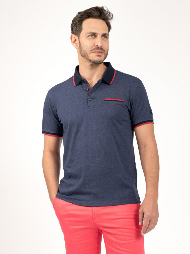 Polo uni bayan bleu marine homme - Sun Valley