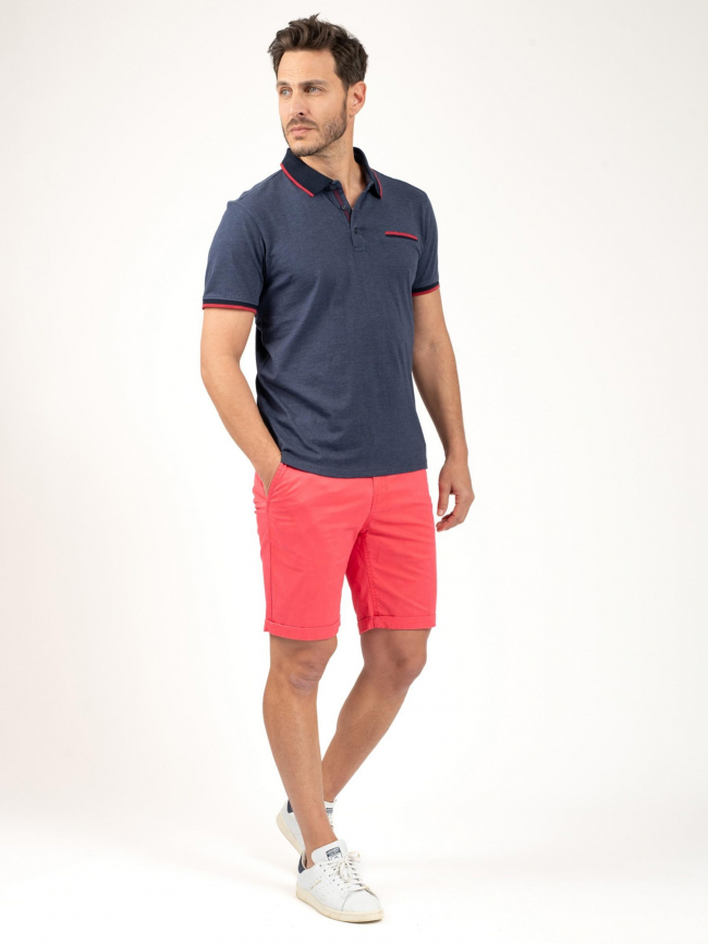 Polo uni bayan bleu marine homme - Sun Valley