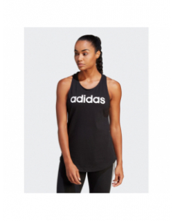 Débardeur de sport logo linear noir femme - Adidas