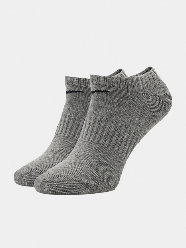 Pack 3 paires de chaussettes basses gris noir blanc - Nike