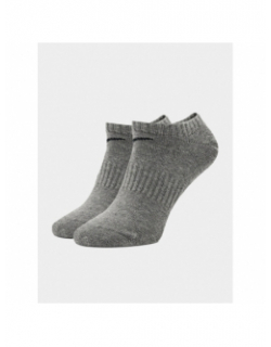 Pack 3 paires de chaussettes basses gris noir blanc - Nike