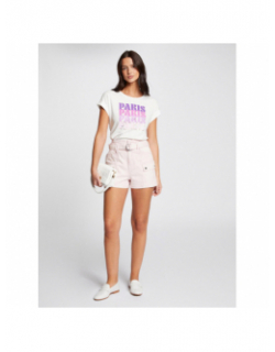 T-shirt paris blanc femme - Morgan