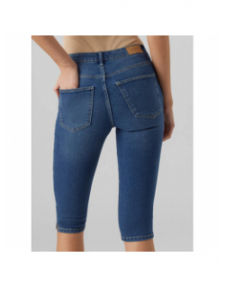 Pantacourt vmjune knickers denim bleu femme - Vero Moda