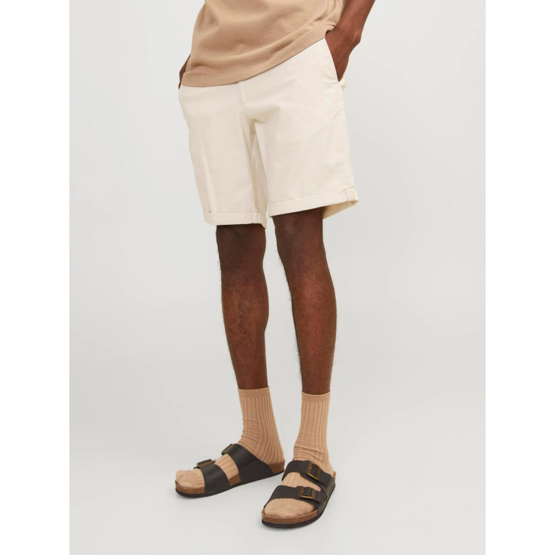 Bermuda fury beige blanc homme - Jack & Jones