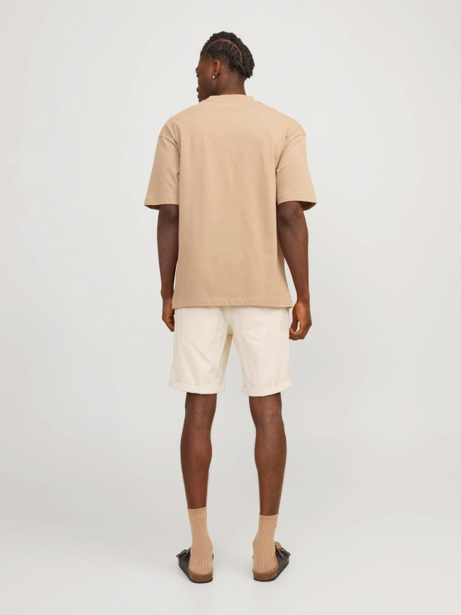 Bermuda fury beige blanc homme - Jack & Jones