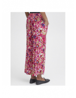 Pantalon fluide marrakech imprimés rose femme - Ichi