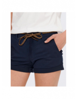 Short chino regular evelyn bleu marine femme - Only