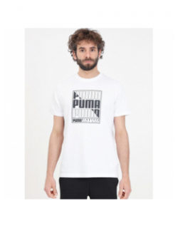 T-shirt manches courtes graf box logo blanc homme - Puma