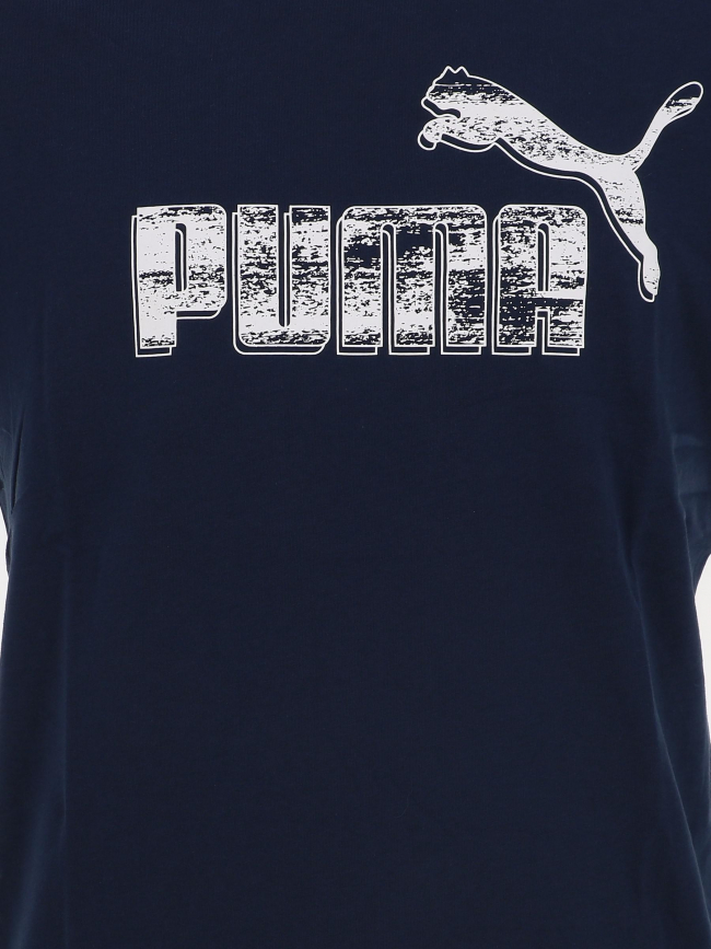 T-shirt graf no1 logo bleu marine homme - Puma