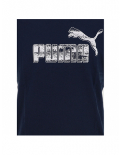 T-shirt graf no1 logo bleu marine homme - Puma