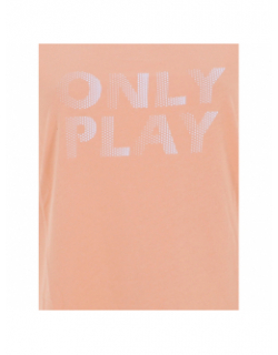 T-shirt de sport fedora loose orange femme - Only Play