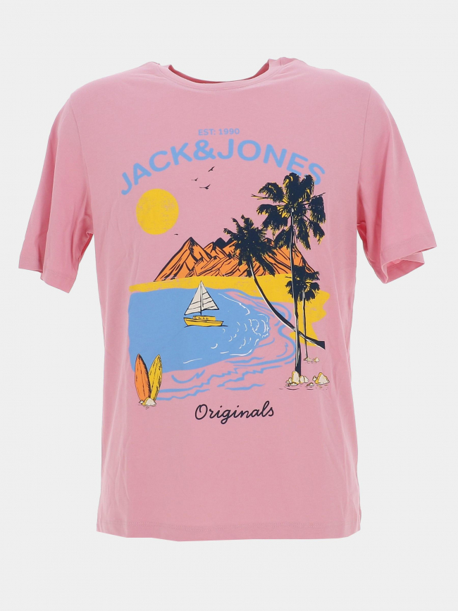 T-shirt jordayoff crew rose homme - Jack & Jones