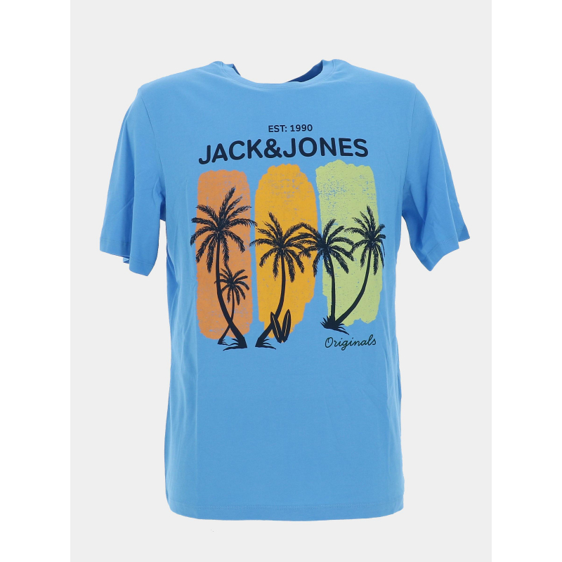 T-shirt jordayoff ss crew bleu homme - Jack & Jones