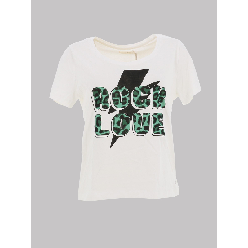 T-shirt leona rock love blanc femme - Deeluxe