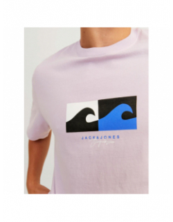 T-shirt marbella branding violet homme - Jack & Jones