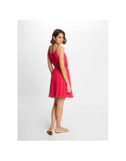 Robe fluide renodo framboise rose femme - Morgan