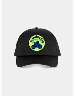 Casquette trucker randovélo noir enfant