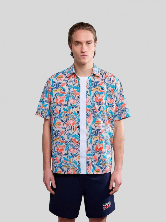 Chemise à motif g-ronge multicolore homme - Napapijri