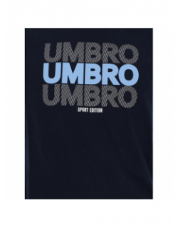 T-shirt multi-logo bleu marine homme - Umbro