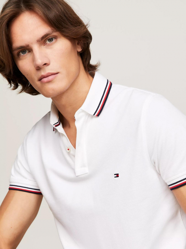 Polo core blanc homme - Tommy Hilfiger