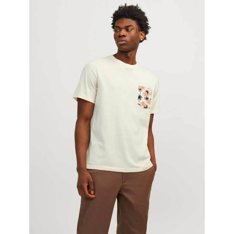 T-shirt à poche aruba beige homme - Jack & Jones