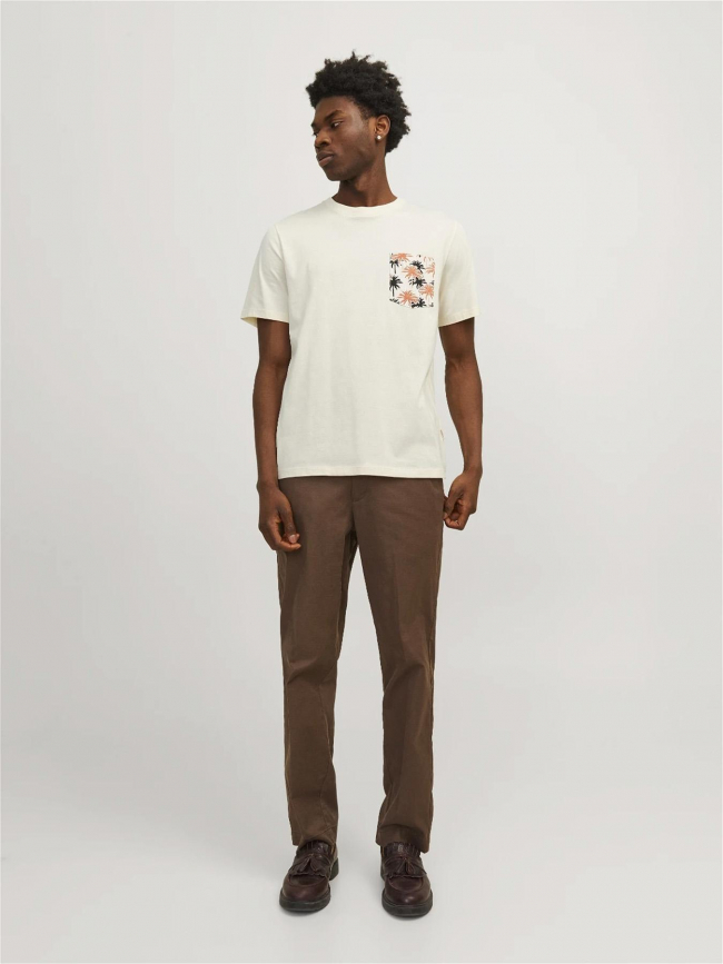 T-shirt à poche aruba beige homme - Jack & Jones