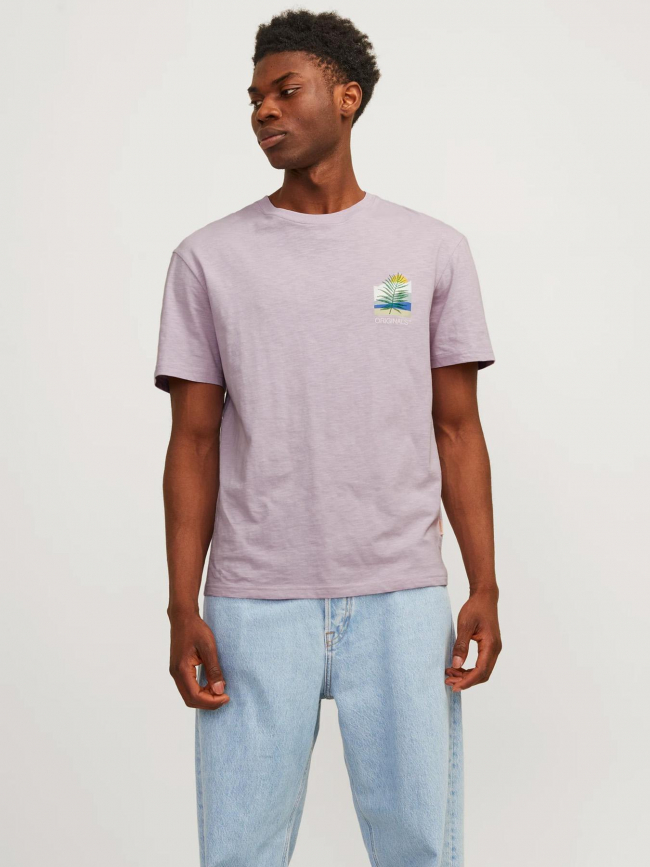 T-shirt aruba violet homme - Jack & Jones