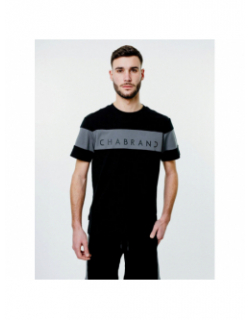 T-shirt logo noir gris homme - Chabrand