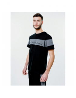 T-shirt logo noir gris homme - Chabrand